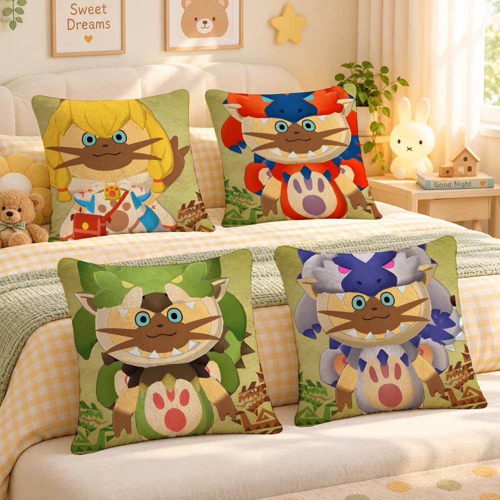 Office Quest - Housse de coussin personnalisée Game Monster