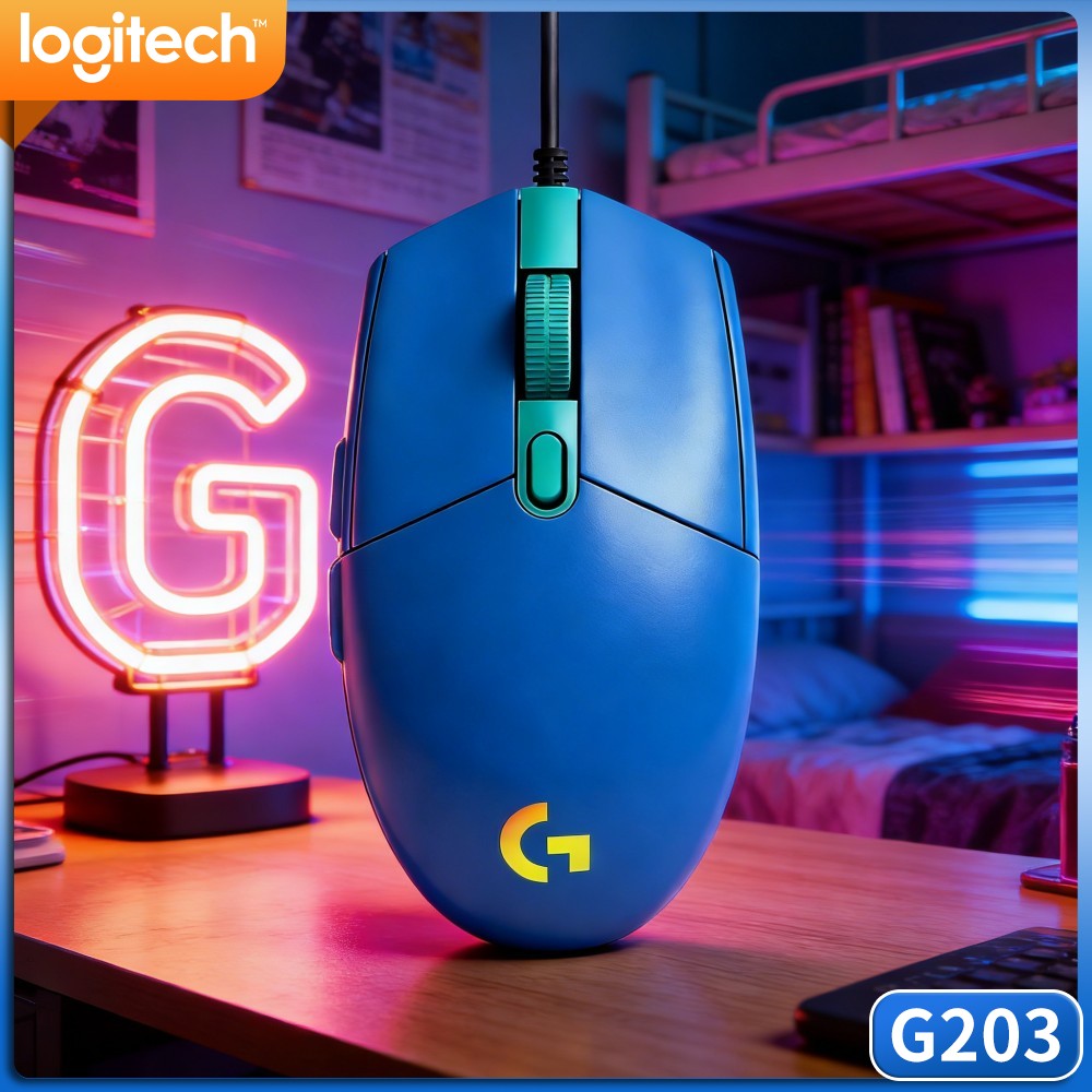 Logitech Mouse G203 - Souris de jeu filaire Logitech G203,